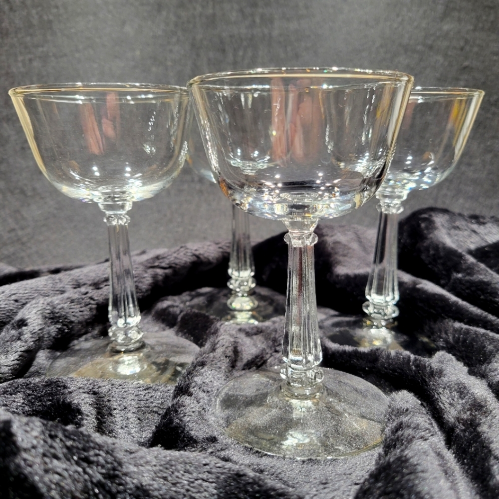 (4) Vintage Libbey Liquor Coctail Glasses